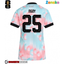 Ženske Nogometnih dresov Belgija Nathan Ngoy #25 Gostujoči SP 2026 Kratki rokavi